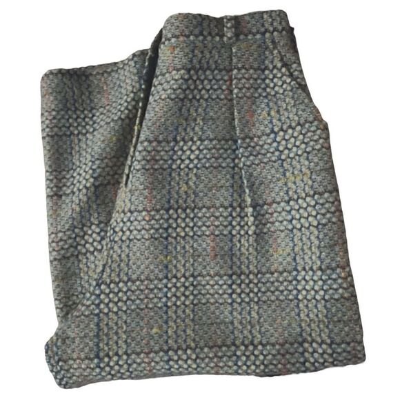 Ivan Grundahl Max Copenhagen Plaid Wool Wide Leg Pant - Picture 2 of 5